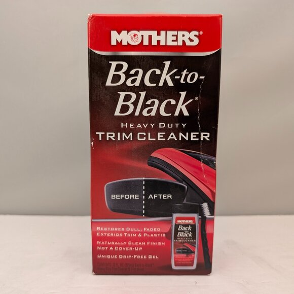 MOTHERS Back To Black Heavy Duty Trim Cleaner Kit | 12 fl oz | 06141 | OPEN BOX - Picture 1 of 7